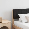 VidaXL Tăblie tapițată Negru 180 cm Lemn de pin masiv 879216