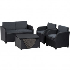 218236 KETER Set mobilier gradina graphite Modena foto