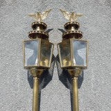 Set de 2 superbe felinare antice