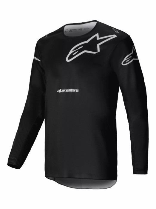 Tricou atv/cross Alpinestars Racer Graphite, culoare negru/alb, marime L Cod Produs: MX_NEW 29108030PE