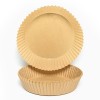 Set 100 Hartii de copt sau prajit pentru Airfryer, Forma rotund, in suport de plastic cu capac, 16 x 16 cm, Oem