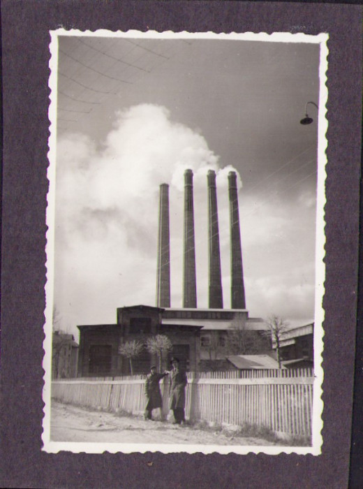 HST P897 Poză fabrica de ciment din Turda perioada interbelică