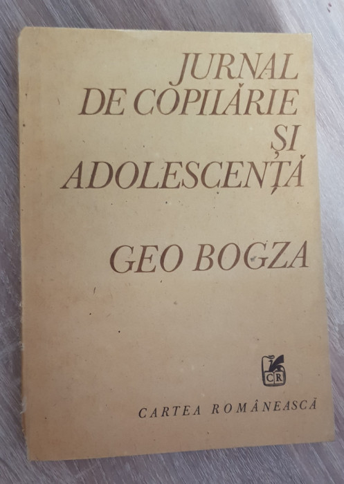 Jurnal de copilărie și adolescență - Geo Bogza