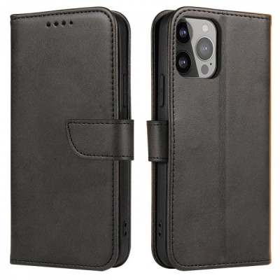 Husa pentru Samsung Galaxy A15 A155, OEM, Marva Wallet, Neagra foto