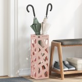 vidaXL Suport pentru umbrele Roz Metal Mediu Inserții decorative