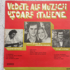 Vedete ale Muzicii Usoare Italiene disc vinyl lp muzica pop italiana selectii
