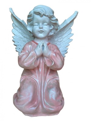 Statueta decorativa, Inger, Roz, 35 cm, DVAN0024-11P foto