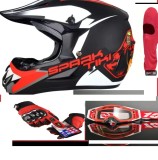 Set casca moto-atv-trotineta-enduro+Ochelari+Manusi+Cagula ,marimi disponibile S,M ,L si XL