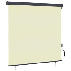 vidaXL Jaluzea Rulou de Exterior Dungi Crem 180 x 250 cm țesătură