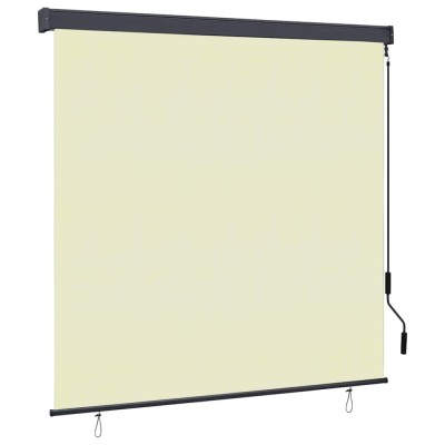 vidaXL Jaluzea Rulou de Exterior Dungi Crem 180 x 250 cm țesătură 362085 foto