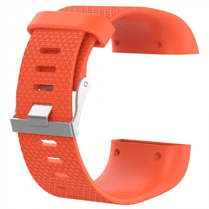 Curea Bratara Edman pentru Fitbit Surge, marimea S, Orange