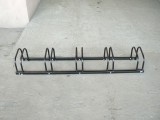 Rastel Biciclete 5 Locuri, Suport Podea Universal, Otel Vopsit Negru, 170x32x26 cm
