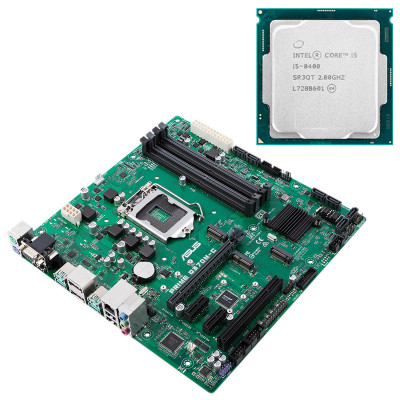 Placa de baza Asus PRIME Q370M-C, Socket 1151 v2, mATX + Procesor Intel Core i5-8400 2.80 - 4.00GHz + Cooler si Shield NewTechnology Media foto