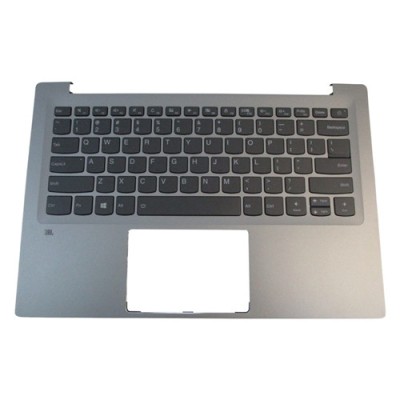 Carcasa superioara cu tastatura palmrest Laptop, Lenovo, IdeaPad 720S-14IKB Type 80XC, 81BD, 5CB0N79710, AM1YA000500, argintie, iluminata, layout US foto