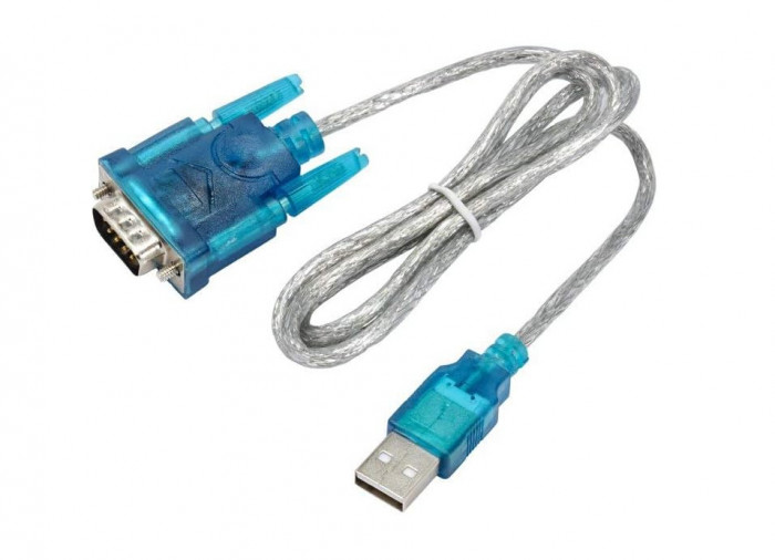 Adaptor AKYGA AK-CO-02 USB A 2.0 la RS-232 DB9 Cablu convertor D-Sub cu 9 pini, 1 m - RESIGILAT