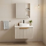 Set de mobilier de baie cu blat Marti 60cm Beige