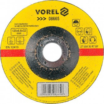 Disc pentru slefuit metal Vorel 08665, diametru 230mm, grosime 6.8 mm foto