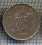 AX 985 MONEDA- LUXEMBURG - 20 FRANCS -ANUL 1980 -STAREA CARE SE VEDE, Europa