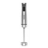 Mixer vertical Heinner, 1000 W, viteza variabila + turbo, tel, Tocator, Negru cu insertii inox