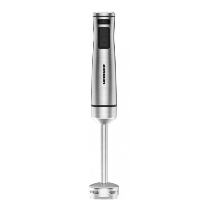 Mixer vertical Heinner, 1000 W, viteza variabila + turbo, tel, Tocator, Negru cu insertii inox