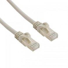 Cablu FTP 4World Patch cord neecranat Cat 6 10m Gri foto