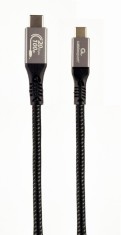 CABLU alimentare si date GEMBIRD, pt. smartphone, USB 3.2 Gen2 Type-C (T) la USB 3.2 Type-C (T), 100W, 1.5m, negru, &quot;CCBP-USB3-CMCM100-1.5M&quot; (timbru v