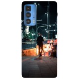 Husa compatibila cu Motorola G50 model Midnight walk, Silicon, TPU, Viceversa, Transparent, Carcasa