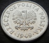 Moneda istorica 20 GROSZY - POLONIA, anul 1949 * cod 3608, Europa