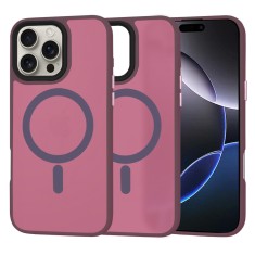 Husa iPhone 16 Pro Max Techsuit HaloFrost&amp;Atilde;&amp;sbquo;&amp;Acirc;&amp;nbsp;MagSafe Series, bordo foto