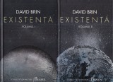 Carti SF David Brin - Existenta, 2 volume, 2016, colectia Science Fiction Masters, 13x20cm, cartonate, romana, stare buna