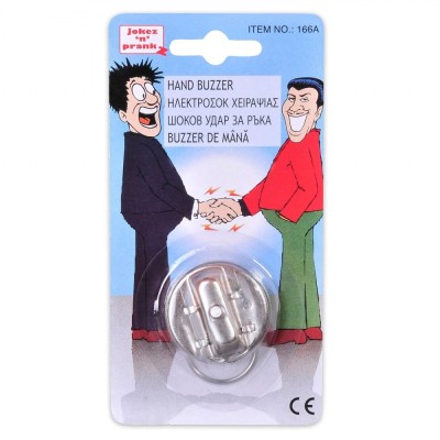 Aparat Farsă Buzz, Str&amp;acirc;ngere de M&amp;acirc;nă, șoc Electric, Argintiu foto