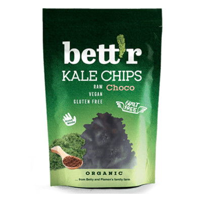 Chips din Kale cu Ciocolata Raw Bio 30 grame Bett&amp;#039;r foto