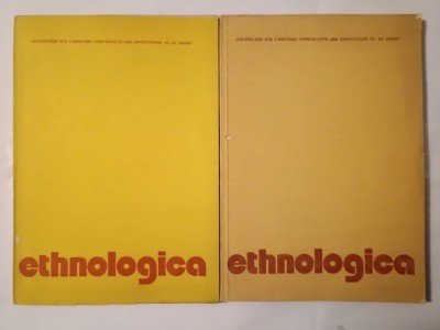 Romulus Vulcănescu (ed.) - Ethnologica (1982 + 1983: 2 numere) foto