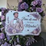 Plachetă Personalizată &bdquo;Bine ați venit la Casa Mirelui&rdquo; &ndash; 40 x 30 cm