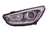 Far Hyundai Ix35 (Lm), 09.2013-2015, partea Stanga, cu lumina timp de zi tip LED; HiR2+PY21W; electric; fara motor, DEPO