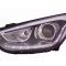 Far Hyundai Ix35 (Lm), 09.2013-2015, partea Stanga, cu lumina timp de zi tip LED; HiR2+PY21W; electric; fara motor, DEPO