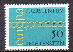 LIECHTENSTEIN 1971, EUROPA CEPT, serie neuzata, MNH foto