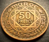 Cumpara ieftin Moneda exotica 50 FRANCI - MAROC, anul 1952 *cod 4136 B = Mohammed V