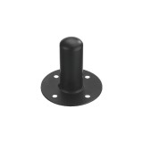 Cumpara ieftin Flansa suport neagra pentru stativ boxa, metal, baza cu 4 orificii de fixare, montaj pentru incinte acustice si boxe profesionale