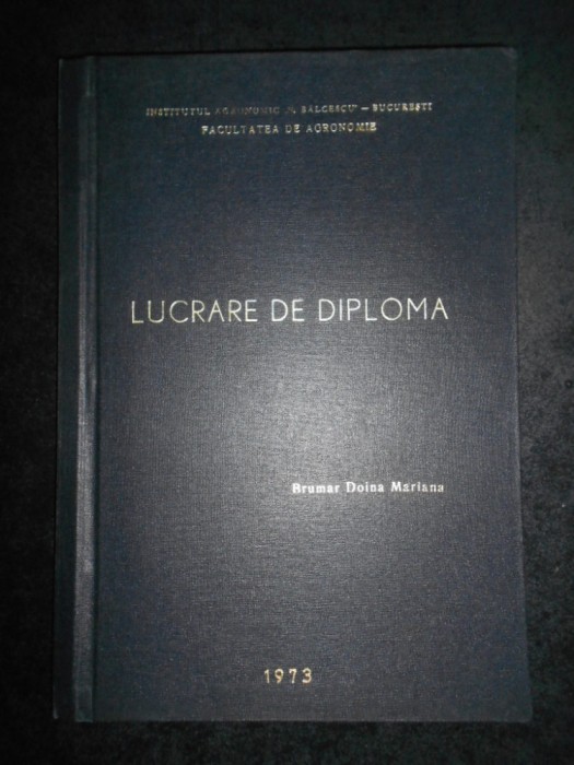 Studiul biologiei, ecologiei si combaterii gandacului de colorado (1973)