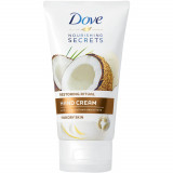 Crema de Maini Dove Nourishing Secrets, 75 ml, cu Ulei de Cocos si Lapte de Migdale, Crema Dove de Maini, Crema pentru Maini, Crema Hidratanta de Main