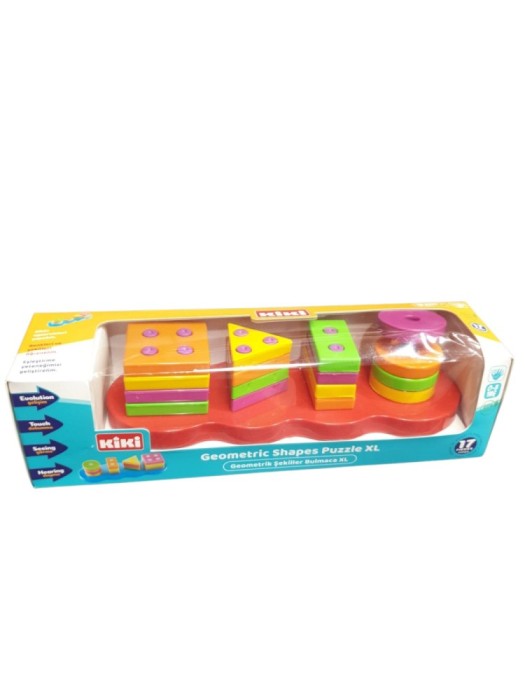 Joc Geometrie Montessori din Plastic , Sortare Forme pe 4 Coloane