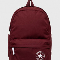 Converse rucsac culoarea bordo, mare, cu imprimeu