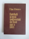 Contributii la istoria invatamantului din Banat pana la 1800, dedicatie!