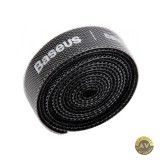 Organizator Cabluri Baseus Circle Velcro 1m Negru ACMGT-E01