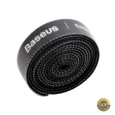 Organizator Cabluri Baseus Circle Velcro 1m Negru ACMGT-E01 foto