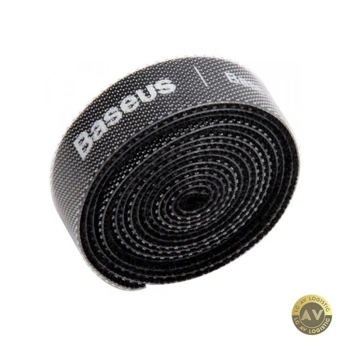 Organizator Cabluri Baseus Circle Velcro 1m Negru ACMGT-E01