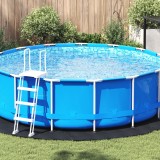 vidaXL Capac rotund pentru piscină Negru Plastic &Oslash; 366 cm