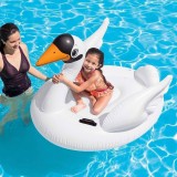 Jucarie gonflabila de piscina pentru copii, Lebada Ride-On, 130x102x99cm