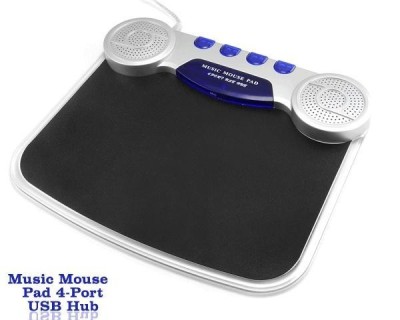 Mouse Pad 4 in 1 Iluminat Cu Hub Usb, Microfon si Boxe foto